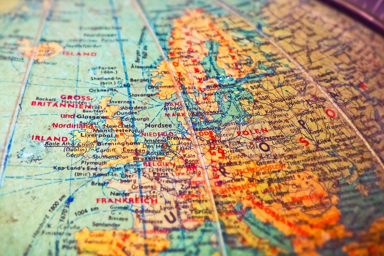 Globus Ausschnitt Europa
